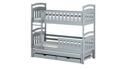 Furnlux Classic Etagenbett VIKI - Grau - 88 x 208 x 171 cm