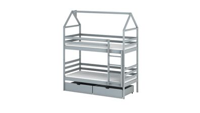 Furnlux Classic Hausbett ALEX - Grau - 88 x 178 x 217 cm