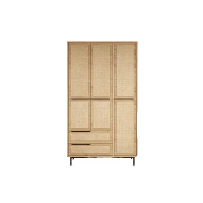 Furnlux Classic Kleiderschrank OCEAN - Hellbeige - 112 x 55 x 196 cm