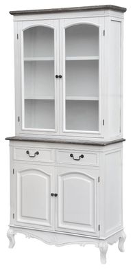 Furnlux Premium Sideboard RIMINI WHITE - Weiß - 90 x 40 x 190 cm