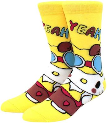 Hello Kitty Yeah Lustige Socken - Kätzchen Motiv-Socken - Sanrio Cartoon Socken