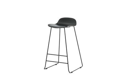 Furnlux Classic Barstuhl SEA - Schwarz - 50 x 42 x 87 cm