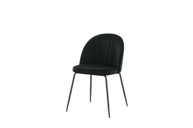 Furnlux Classic Esszimmerstuhl Wrinkles - Schwarz - 49 x 50 x 80 cm