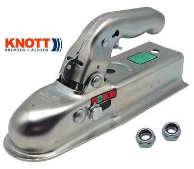 1x Knott Kugelkupplung K 7,5-L bis 750kg GG 60mm eckig Zugmaul PKW Anhänger