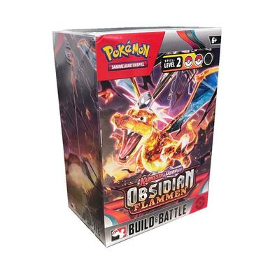 Pokémon Sammelkartenspiel Obsidian Flammen Prerelease Set - 4 Booster Packs Deutsch !