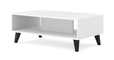 Furnlux Classic Couchtisch Ravenna PC - Weiß - 90 x 60 x 43 cm