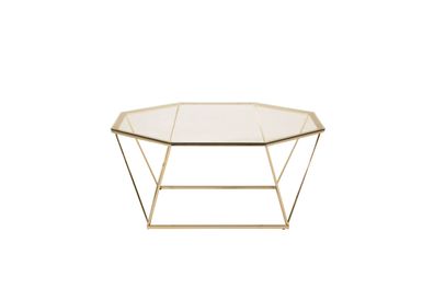 Furnlux Classic Couchtisch Österlen - Gold - 100 x 100 x 45 cm
