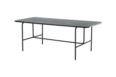 Furnlux Classic Esstisch UNO - Schwarz - 90 x 200 x 74 cm