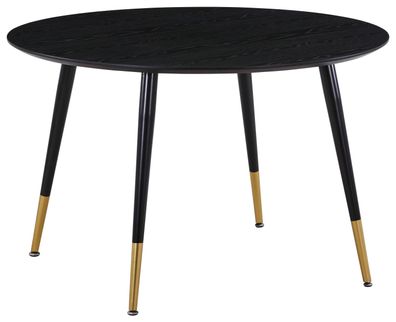 Furnlux Classic Esstisch DIPP - Schwarz - 115 x 115 x 75 cm