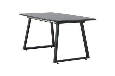 Furnlux Classic Esstisch INCA - Schwarz - 85 x 160 x 75 cm