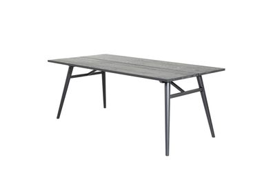 Furnlux Classic Esstisch SLEEK - Schwarz - 95 x 195 x 75 cm