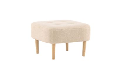 Furnlux Classic Hocker SALINA - Weiß - 59 x 59 x 40 cm