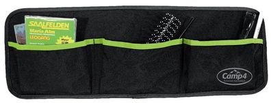 Camp 4 Utensilo Tessa 3, mit 3 Taschen, Schwarz/Lime, B60xH20cm, ?senbefestigung