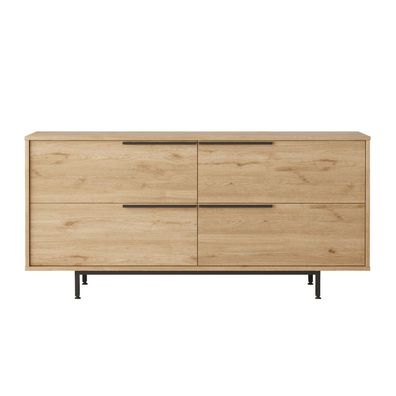 Furnlux Classic Konsolentisch OCEAN - Naturfarben - 160 x 45 x 74 cm