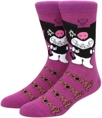 Kuromi Lustige Dampf Socken - Kätzchen Motiv-Socken - Sanrio Cartoon Socken