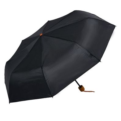 Clayre & Eef Faltbarer Regenschirm 60 cm Schwarz Synthetisch