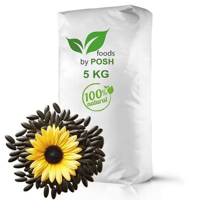 5kg Sonnenblumenkerne schwarz Streufutter Vogelfutter Vögel Wildvögel Sonnenblumen im