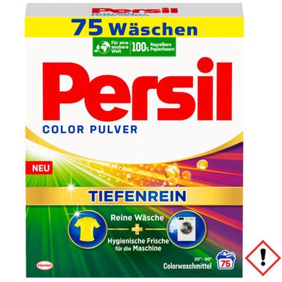 Persil Color Pulver Vollwaschmittel Tiefen Rein 75 Waschladungen 4500g