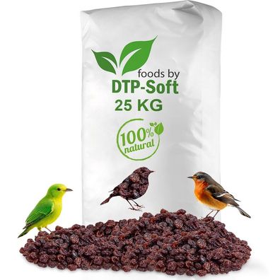 Vogelfutter | Wildvogelfutter Ganzjährig | Futterrosinen | Rosinen | Vögel 25kg