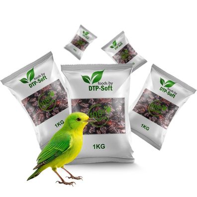 5kg Vogelfutter | Wildvogelfutter Ganzjährig | Futterrosinen | Rosinen | Vögel 5kg