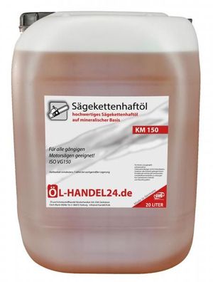 KM 150 (20 Liter) Hochleistungs Sägekettenöl 20 Liter Kanister Kettenöl - VG 150