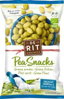 deRit 3x Pea Snacks Meersalz 70g