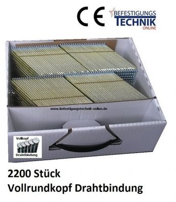 34° Streifennägel 2,8x63mm glatt blank für DeWalt DCN 690 692 694 695 Akku Nagler 2,2