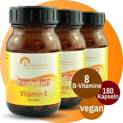 Vitamin B Komplex mit Folsäure Biotin B1 B2 B3 B5 B6 B9 B12 für Energie & Nerven
