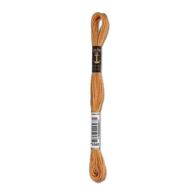 8m Anchor Stickgarn - Farbe 1045 - goldbraun hell