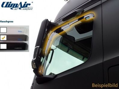 ClimAir Windabweiser LKW MAN TGX-XLX/ XL/ TGS-LX/ M + L Linkslenker 2007-20 rauchgrau