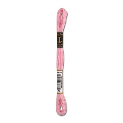 8m Anchor Stickgarn - Farbe 74 - pastell rosa