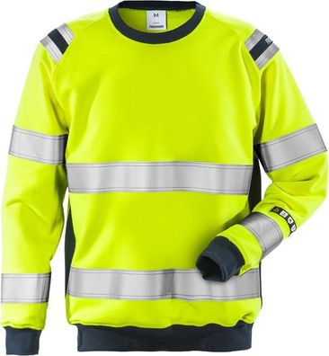 Fristads Flammschutz-Sweatshirt Flamestat High Vis Sweatshirt Kl. 3 7076 SFLH Warn