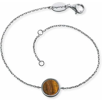 Silver bracelet with tiger eye ERB-LILGEM-TE