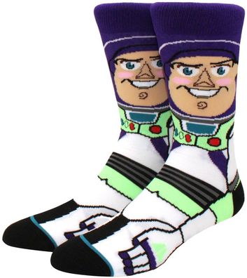 Buzz Lightyear Socken - Disney 360° Lustige Toy Story Lustige Cartoon Motiv-Socken