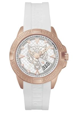 Philipp Plein Armbanduhr in Unisexgröße Touchdown Weiß/ Roségoldfarben PSFBA0723