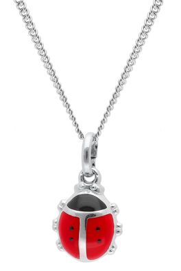 trendor Schmuck Kinder-Halskette Mit Käfer Silber 925 68344