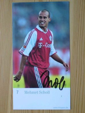 FC Bayern München Saison 03/04 Mehmet Scholl - handsigniertes Autogramm!!!
