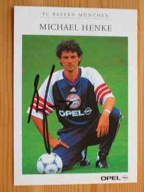 FC Bayern München Michael Henke handsign. Autogramm!!