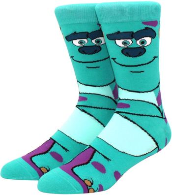 James P. Sullivan Socken - Disney 360° Lustige Die Monster AG Cartoon Motiv-Socken