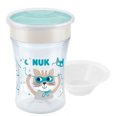 NUK Magic Cup mit Trinkrand und Deckel 230 ml 3fach sortiert