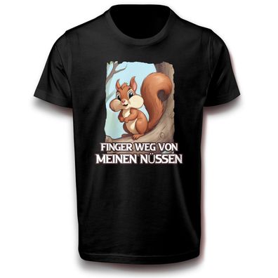 Beschützerinstinkt Eichhörnchen Natur Tier Spruch Zitat Sprüche Humor Fun T-Shirt