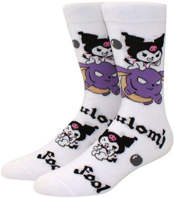 Kuromi Team Socken - Kätzchen Motiv-Socken - Sanrio Lustige Cartoon Socken