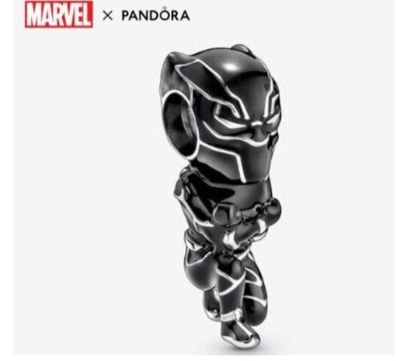 Pandora Marvel The Avengers Black Panther Charm 925 Sterling-Silber