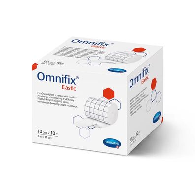 Hartmann Omnifix® elastic Fixiervlies, 10 cm x 2 m - 1 Rolle | Packung (1 Stück)