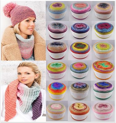 200g Rico Creative Wool Dégradé Super 6 Wolle Garn Stricken Häkeln GP 94,95€/1kg