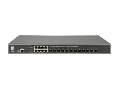 LevelOne 20-Port L3 Managed Gigabit Switch 12x10G SFP+ 8Gbit