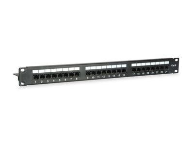 equip PatchPanel 24-Port Cat.6 19Zoll 1HE schwarz