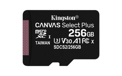 Kingston micSDXC Canvas Select Plus Single ohne Adapter, 256GB