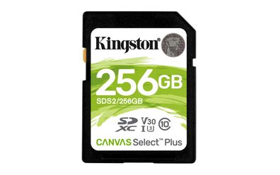 Kingston SDXC Canvas Select Plus C10 UHS-I U3 V30, 256GB