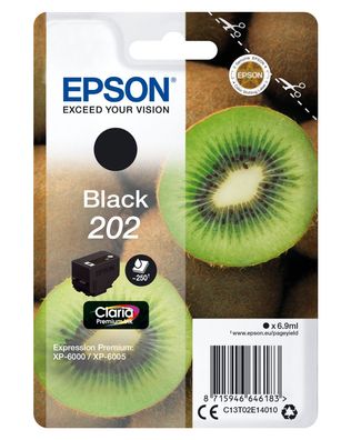 Epson Tintenpatrone 202 Black (250 Seiten)